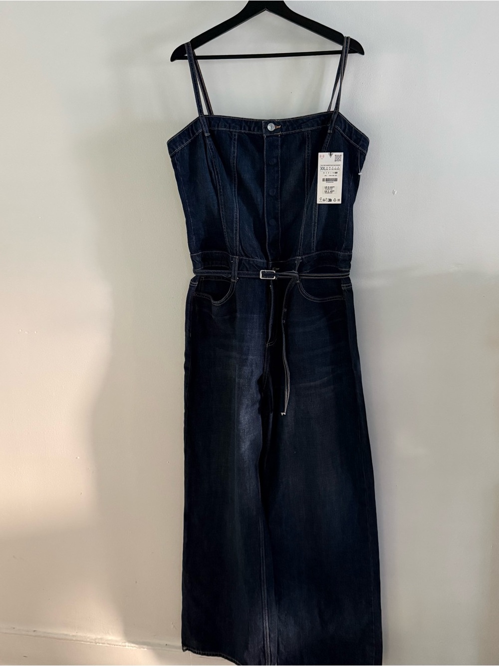 Zara Dark Blue Denim Jumpsuit - Picture 3 of 15